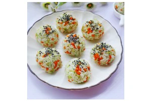 西兰花肉松芝士饭团