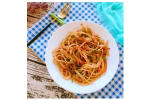 西餐之黑椒鸡丝意大利面