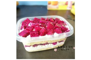 火龙果盒子蛋糕