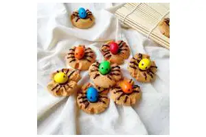 万圣节蜘蛛饼干