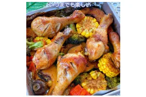 低脂时蔬烤鸡腿