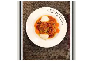 酸甜鱼丸牛肉菠菜拌面