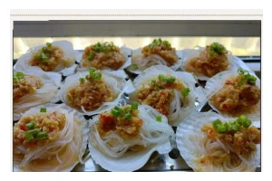 美味丝瓜蒸扇贝（健康美食，营养丰富）