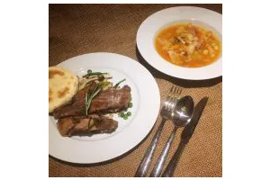 迷迭香烤羊排套餐