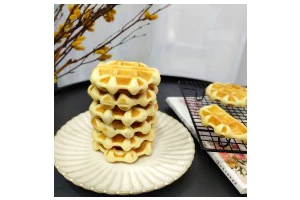 香甜可口的紫米华夫饼