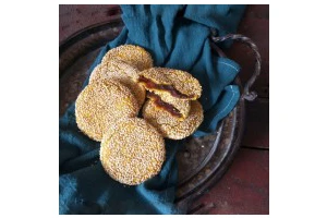 南瓜糯米夹心饼