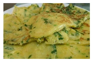 香菜鸡蛋淋饼的做法（用香菜和鸡蛋打造美味淋饼）