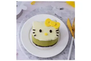 4寸KT猫抹茶慕斯蛋糕