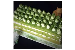 抹茶芒果裸蛋糕