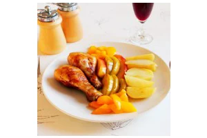 苹果柠香烤鸡腿