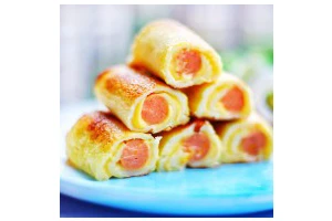 爆浆芝士火腿土司卷