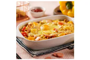 芝士焗烤火鸡面