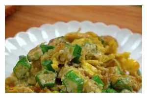 秋葵鲜菇炒蛋，美味又营养（一道简单易学的家常菜）