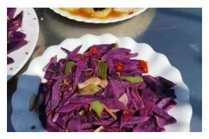 美味可口的紫山药炸球（手把手教你制作健康美食）