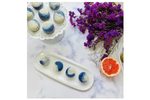 青花瓷冰皮月饼