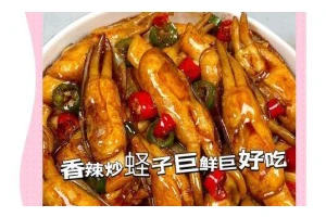 辣味十足，美味鲜椒炒蛏子（以蛏子为主，搭配鲜椒调味，健康营养又开胃）