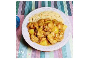 咖喱鸡土豆意面