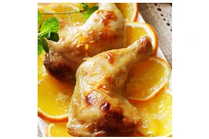 零厨艺脆皮橙汁烤鸡腿