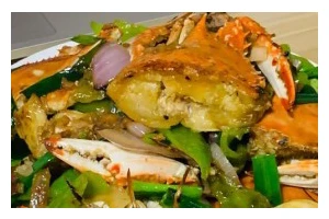 家常美食（新鲜清甜，营养健康的佳肴/螃蟹配以脆嫩娃娃菜，口感更佳）