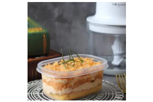 咸蛋黄肉松盒子蛋糕