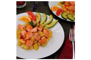 双椒土豆三文鱼