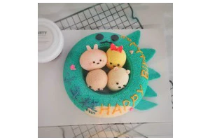 卡通圆环戚风蛋糕