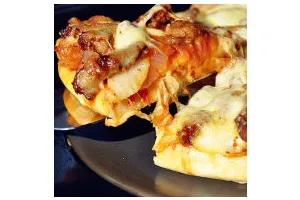 玄妙感觉的孜然羊肉披萨