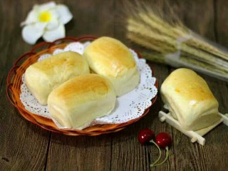 纯牛奶小吐司,成品图