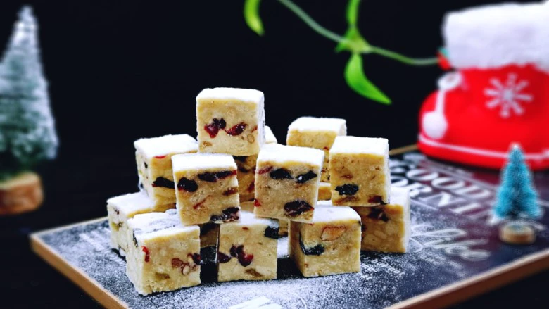 预热圣诞节 蔓越莓雪花酥