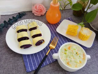 龙利鱼蔬菜粥,成品