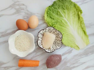 龙利鱼蔬菜粥,先准备好材料