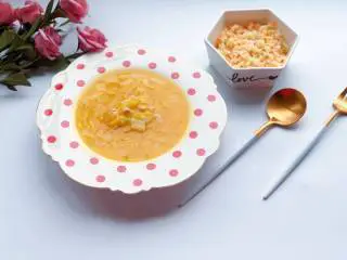 【宝宝辅食】12M+,虾松杂蔬炒饭,营养搭配:虾松杂蔬炒饭+金汤娃娃菜