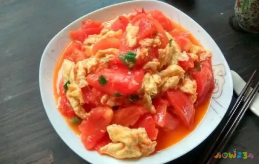 西红柿炒鸡蛋的制作方法