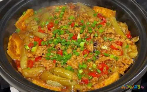 肉末茄子煲_肉末茄子煲的做法