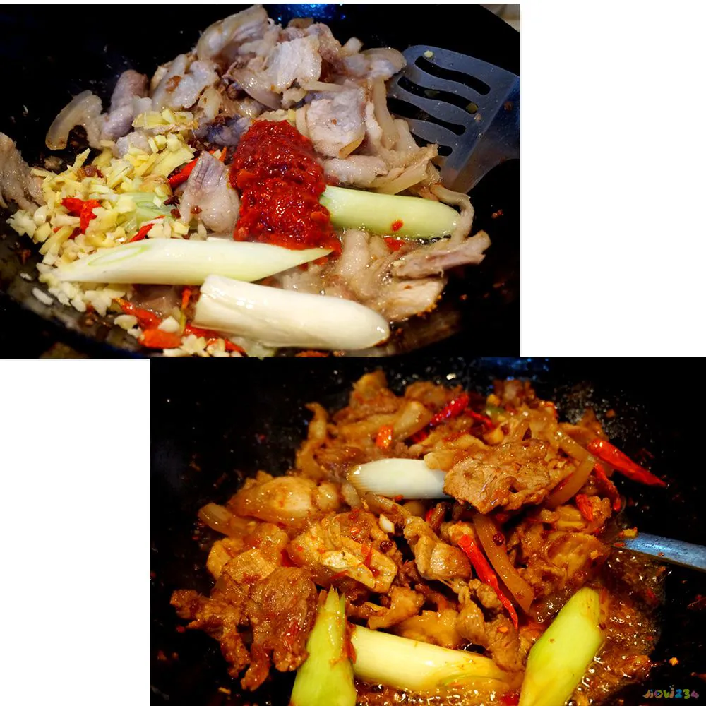 盐菜扣肉的家常做法_健康家常菜_清汤全家福菜家常做法