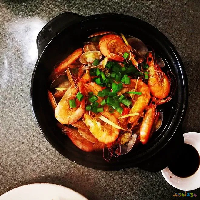 蒜蓉海鲜塔吉锅