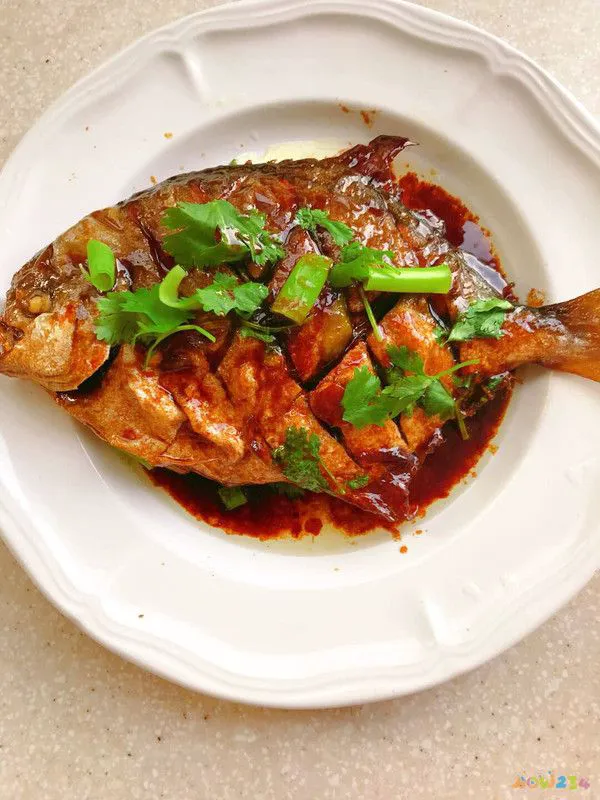 红烧鱼块的家常做法_家常红烧王鱼_家常红烧福寿鱼