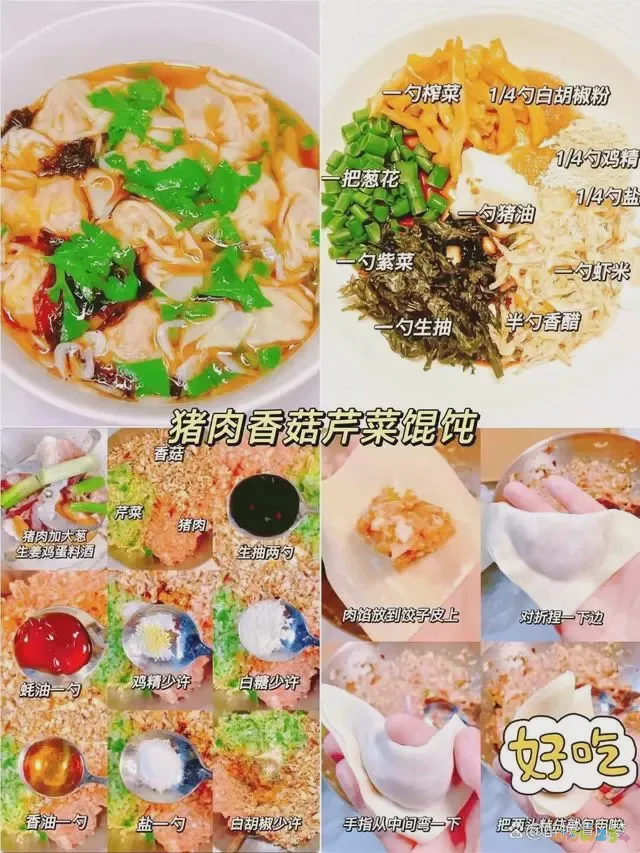 正宗馄饨馅视频教程_馄饨馅儿的做法视频_家常馄饨馅的做法