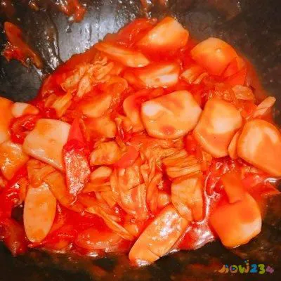 家常韩式炒年糕的简单做法_韩式炒年糕年糕_韩式炒年糕的家常做法