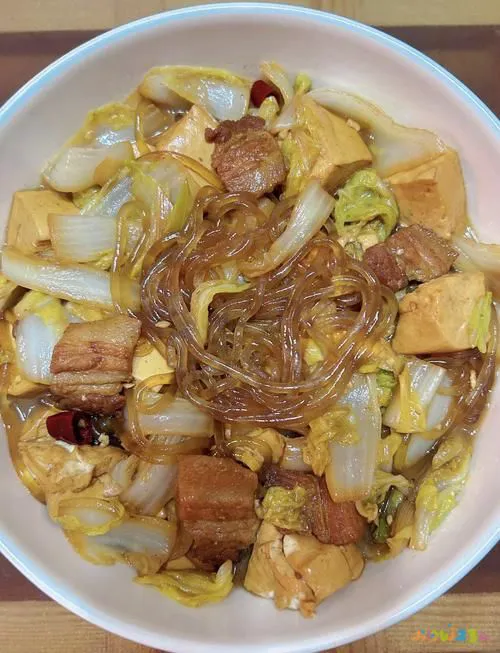 炖白菜家常做法粉条窍门_炖白菜粉条图片_白菜炖粉条的家常做法