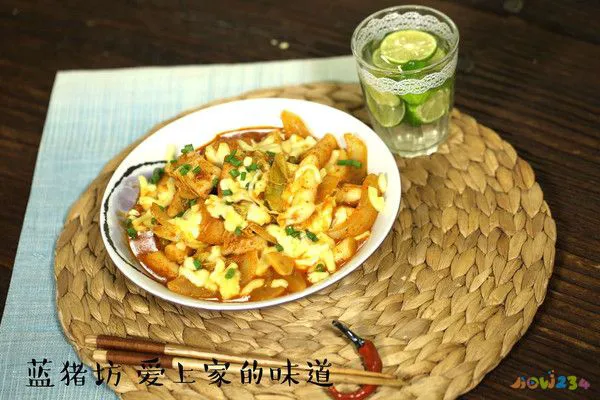 芝士炒辣年糕的做法_【图解】芝士炒辣年糕怎