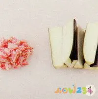 茄子肉末汤的做法步骤1