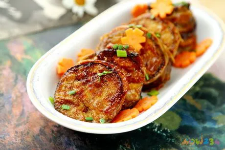 煎茄盒的做法步骤