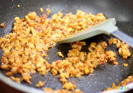 肉末蒸茄子的做法步骤6