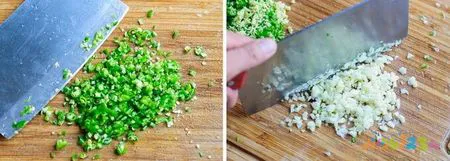 剁椒凉拌茄子的做法步骤2-3