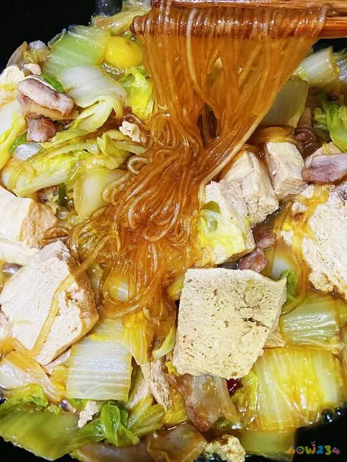 炖白菜家常做法粉条窍门_炖白菜粉条图片_白菜炖粉条的家常做法