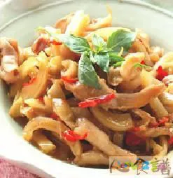酸辣炒鱼肚