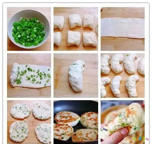 葱花烙饼的家常做法_葱花家常做法烙饼怎么做_葱花家常做法烙饼窍门