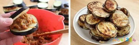 煎茄盒的做法步骤3-4