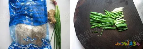 姜葱炒蟹的家常做法步骤1-2